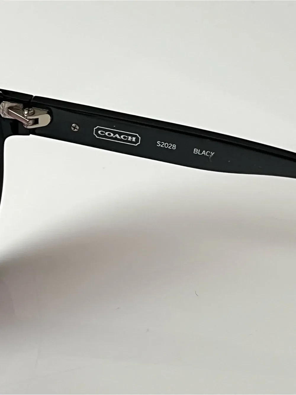 Coach Black & White C Logo Sunglasses Frames Only